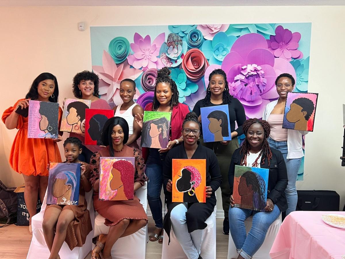 Paint night community gathering